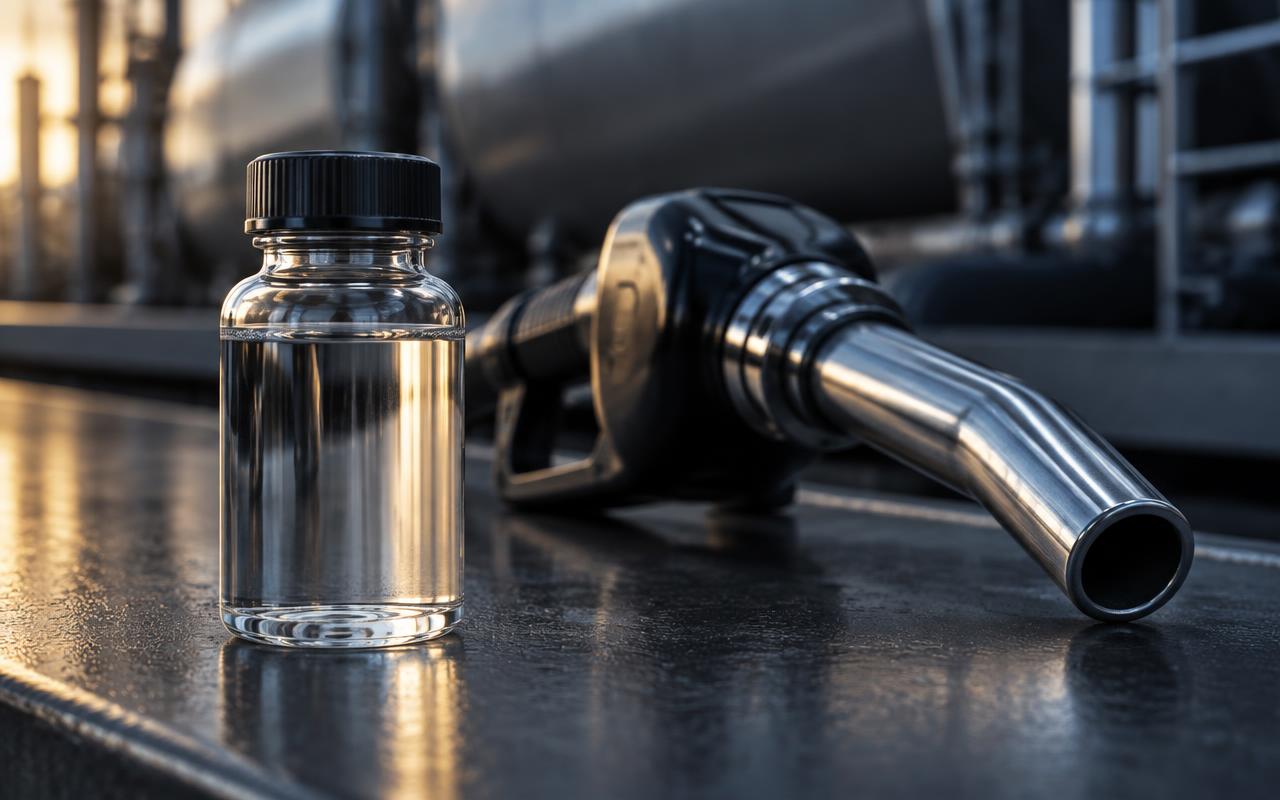 Renewable HVO fuel sample and delivery nozzle